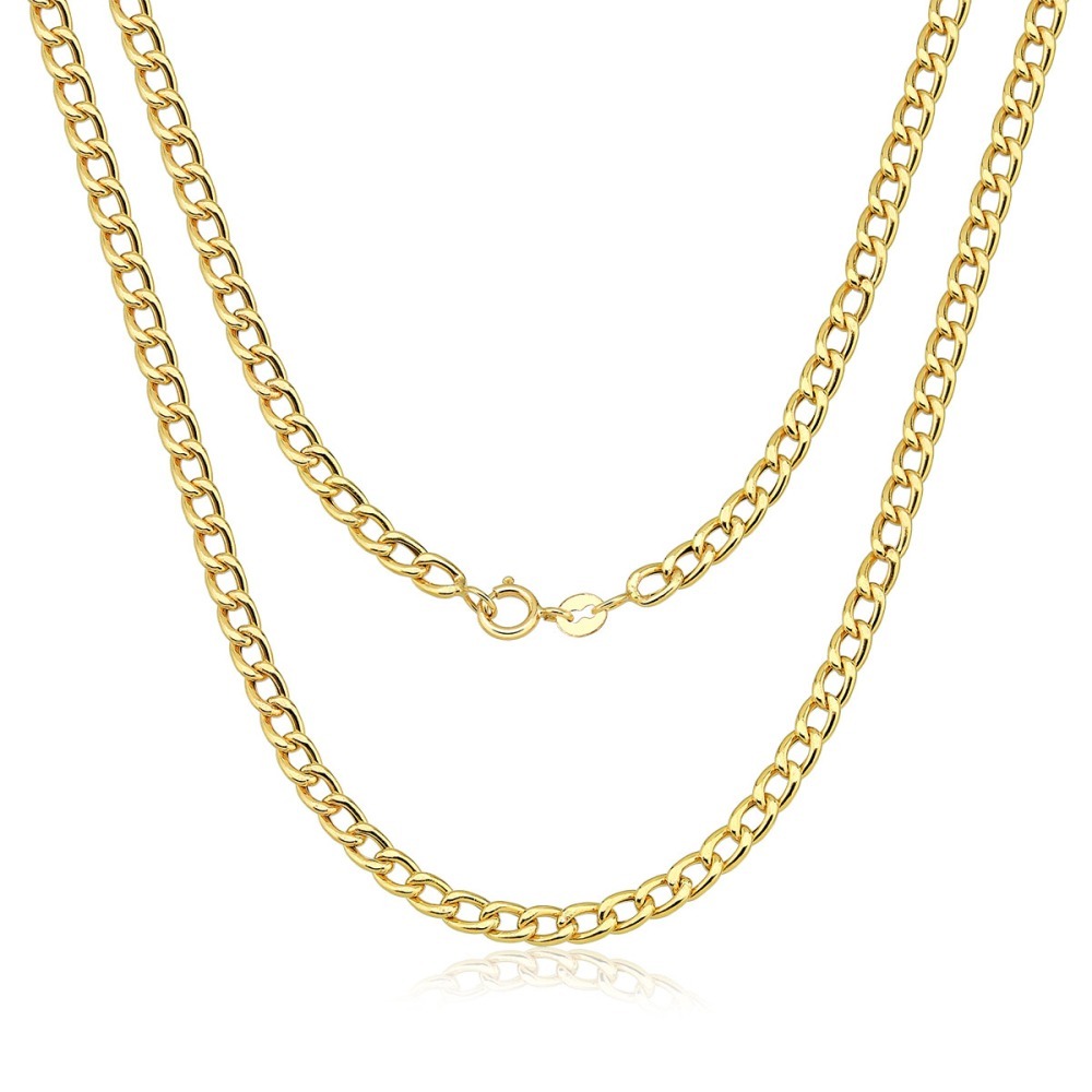 Produto Corrente de Ouro 18k Grumet Oca 60cm com 3mm