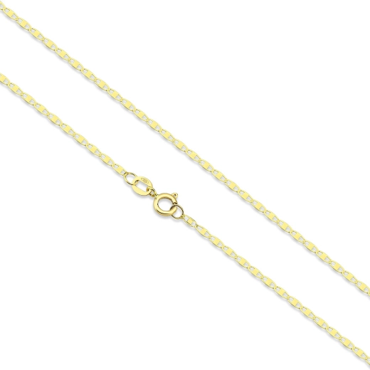 Corrente de Ouro 18k Piastrine 40cm 1mm Produto Corrente de Ouro 18k Piastrine 40cm 1mm