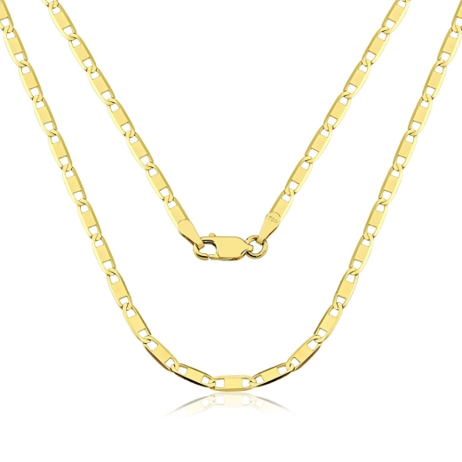 Corrente de ouro 18k Piastrine larga 70cm 2.5mm Produto Corrente de ouro 18k Piastrine larga 70cm 2.5mm