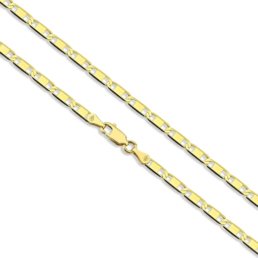 Produto Corrente Masculina de Ouro 18k Piastrine 60cm com 3.9mm