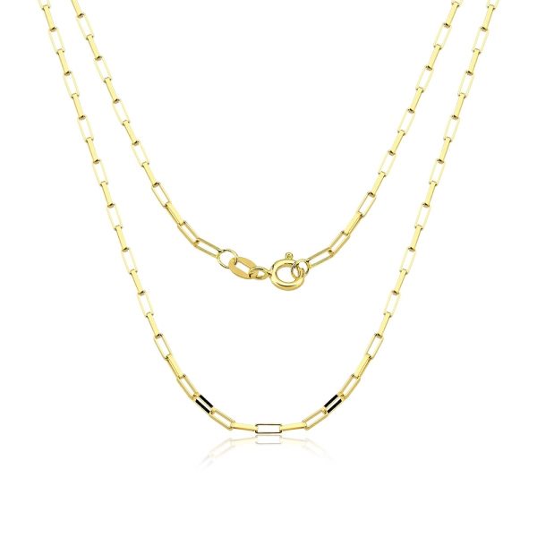 Corrente de Ouro 18k masculina tijolinho 70cm 3,4mm Produto Corrente de Ouro 18k masculina tijolinho 70cm 3,4mm