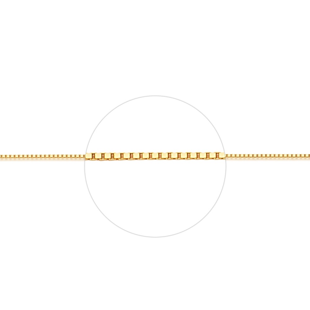 Produto Corrente de Ouro 18k Veneziana com 70cm e 0,5mm