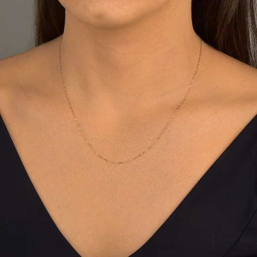 Corrente de Ouro 18k Zeta Balãozinho com 50cm Produto Corrente de Ouro 18k Zeta Balãozinho com 50cm