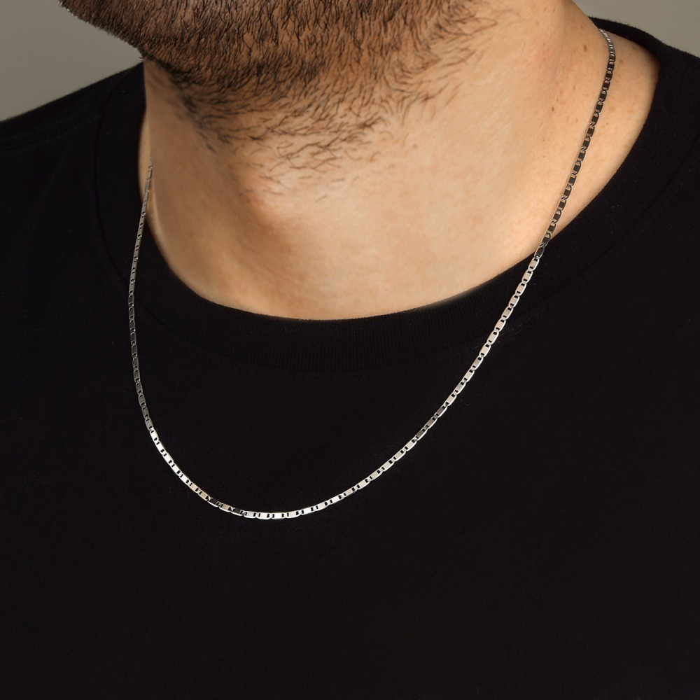 Produto Corrente Ouro Branco 18k Piastrine 2.2mm