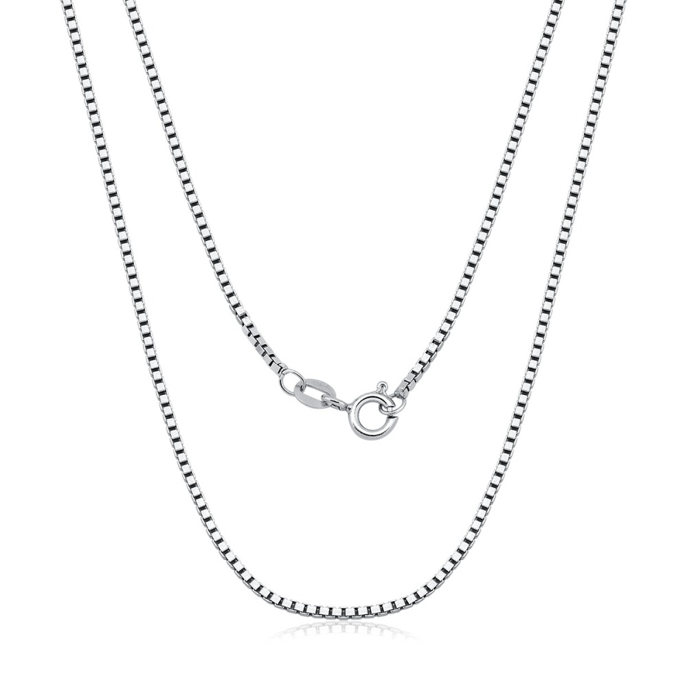 Produto Corrente de Ouro Branco 18k Veneziana com 1mm