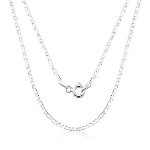 Corrente de ouro Branco 18k - 750 Piastrine 60cm 1,2mm Produto Corrente de ouro Branco 18k - 750 Piastrine 60cm 1,2mm