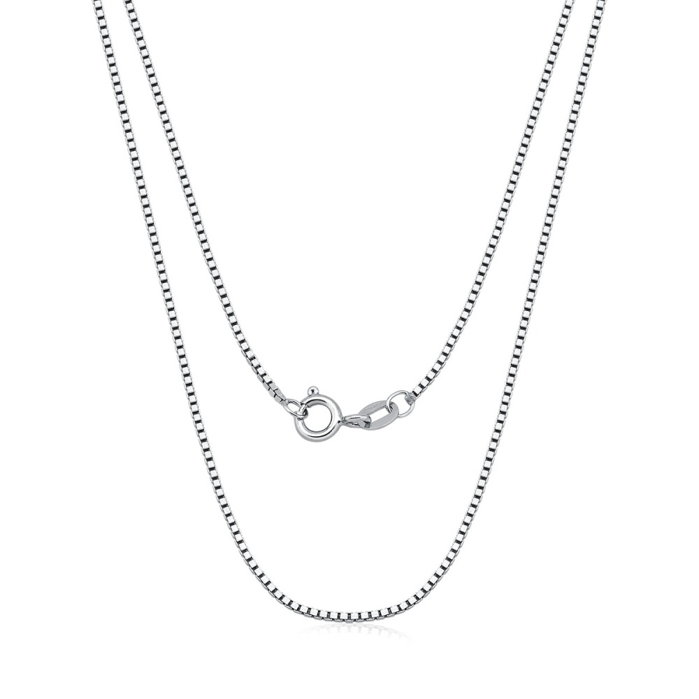 Corrente de Ouro Branco Veneziana com 0.5mm Produto Corrente de Ouro Branco Veneziana com 0.5mm