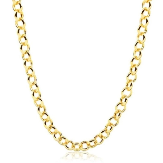 Corrente feminina de Ouro 18k Elo Português 40cm 4mm Produto Corrente feminina de Ouro 18k Elo Português 40cm 4mm
