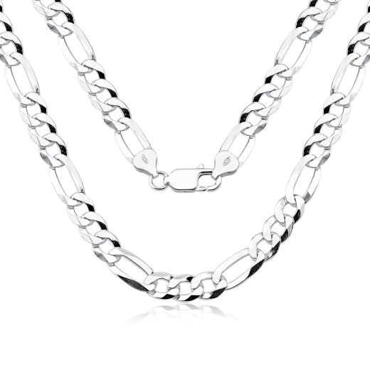 Corrente Prata 925 Legítima Cordão Maciço 3x1 70cm 8mm Produto Corrente Prata 925 Legítima Cordão Maciço 3x1 70cm 8mm