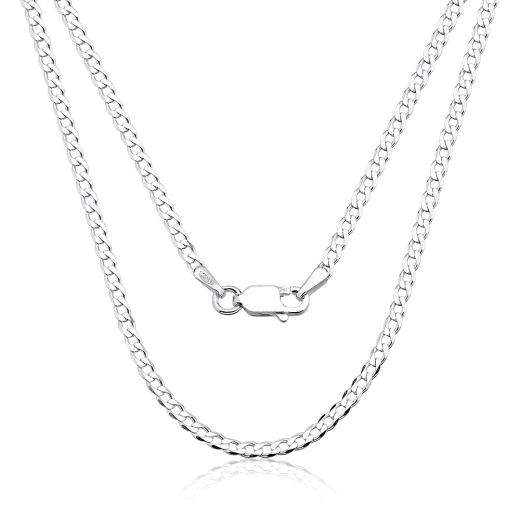 Corrente Masculina de Prata 925 Grumet 60cm 3mm Produto Corrente Masculina de Prata 925 Grumet 60cm 3mm