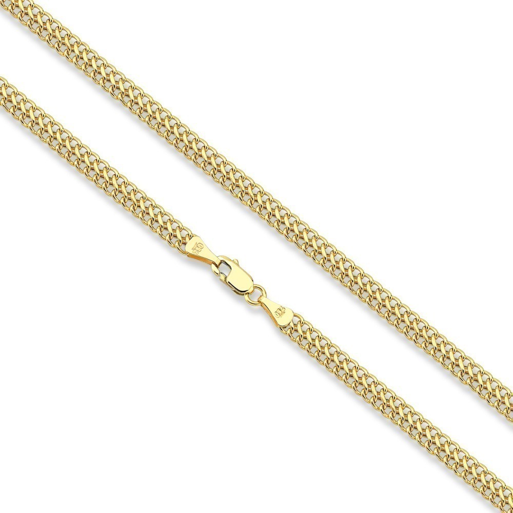 Corrente feminina de ouro 18k - 750 Lacraia 50cm e 4mm Produto Corrente feminina de ouro 18k - 750 Lacraia 50cm e 4mm