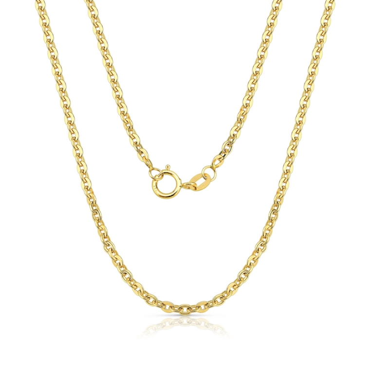 Produto Corrente Feminina de Ouro 18k Bailarina Grossa e 40cm