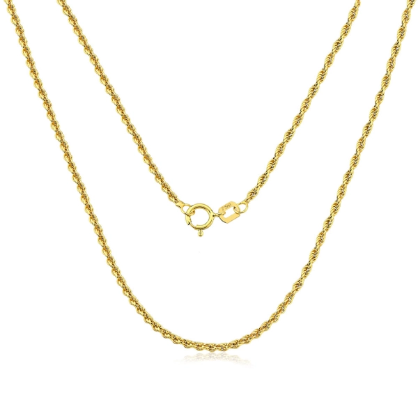 Corrente Feminina de Ouro 18k Cordão Baiano com 40cm Produto Corrente Feminina de Ouro 18k Cordão Baiano com 40cm