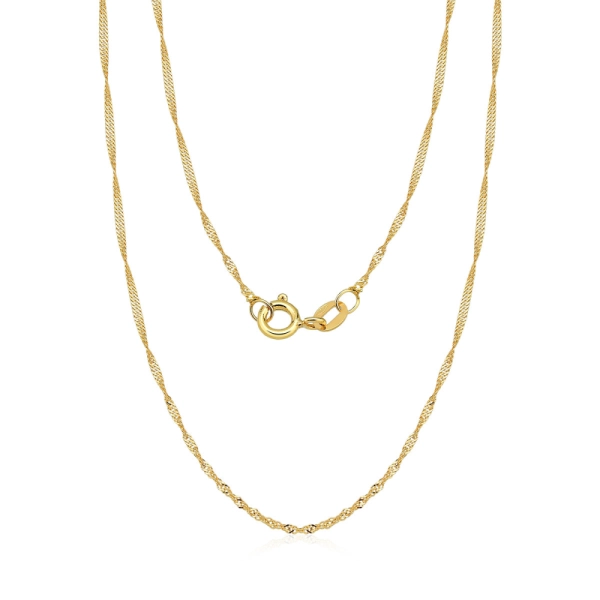 Produto Corrente Feminina de Ouro 18k Singapura com 40cm