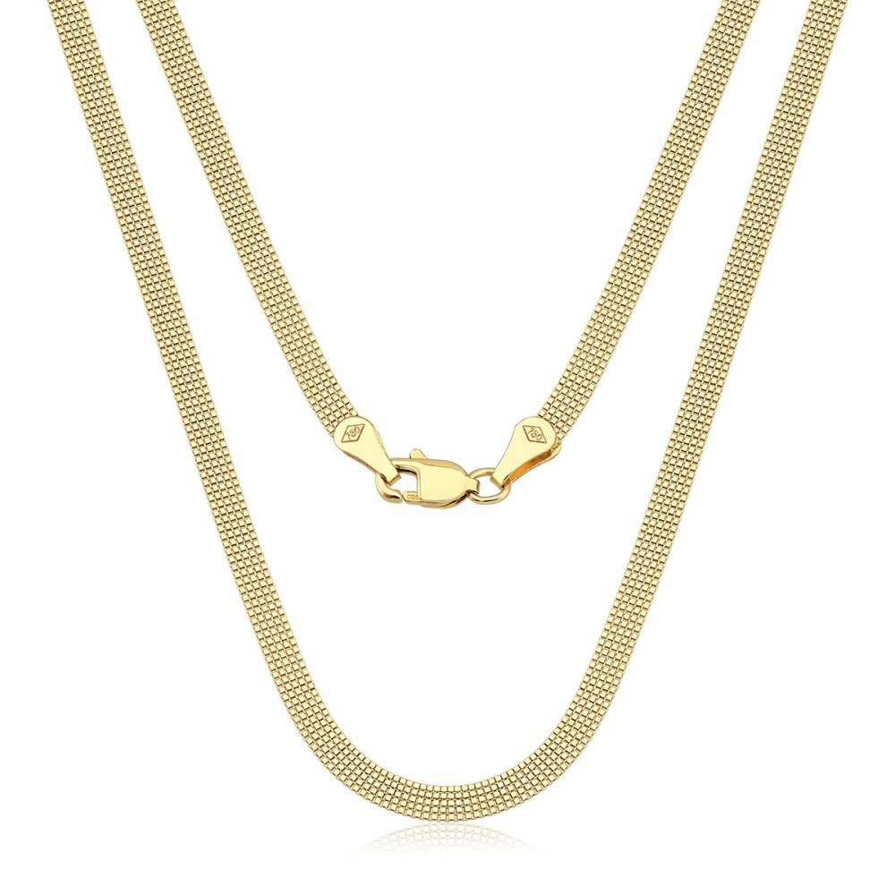 Produto Corrente Feminina de Ouro 18k Veneziana com 5 Fios