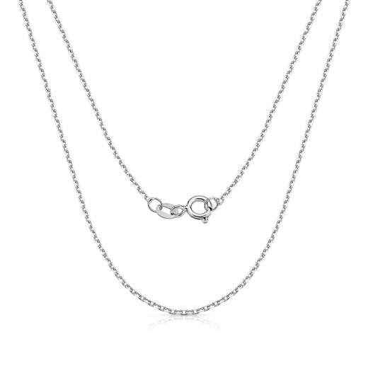 Produto Corrente de Ouro Branco 18k Cartier Cadeado 1mm