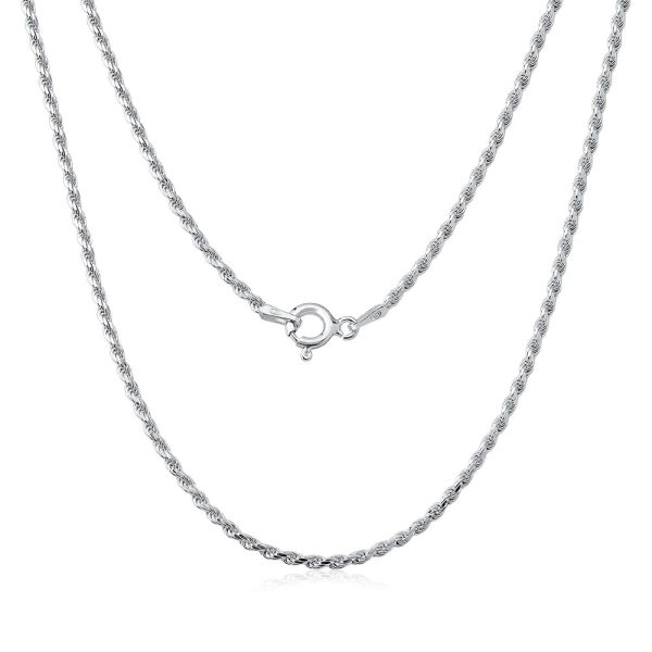 Produto Corrente Feminina de Prata 925 Cordão Baiano com 50cm e 1mm