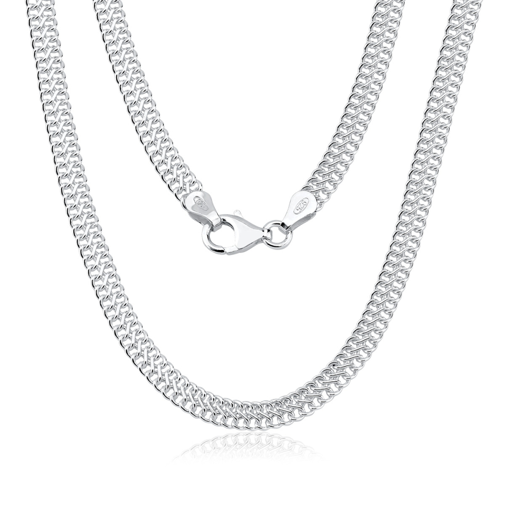Produto Corrente Feminina de Prata 925 Lacraia com 4.4mm