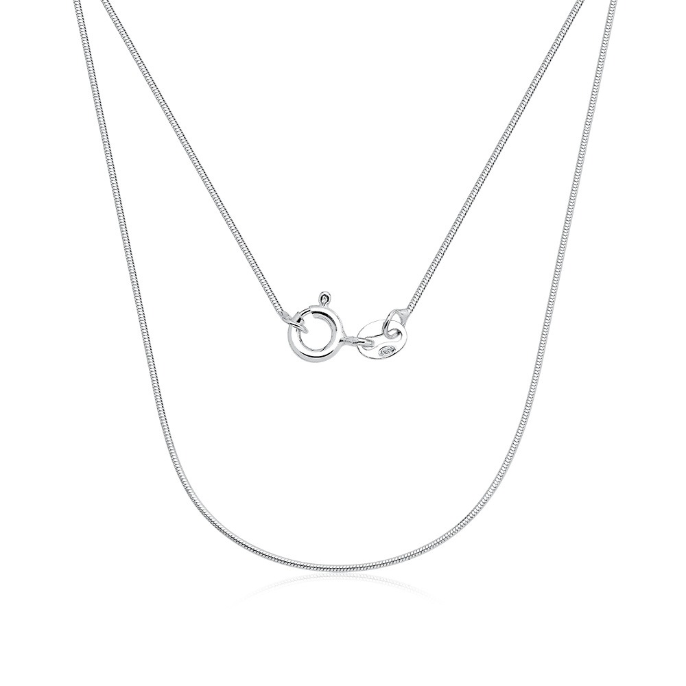 Produto Corrente Feminina de Prata 925 Rabo de Rato Redonda 45cm 1mm