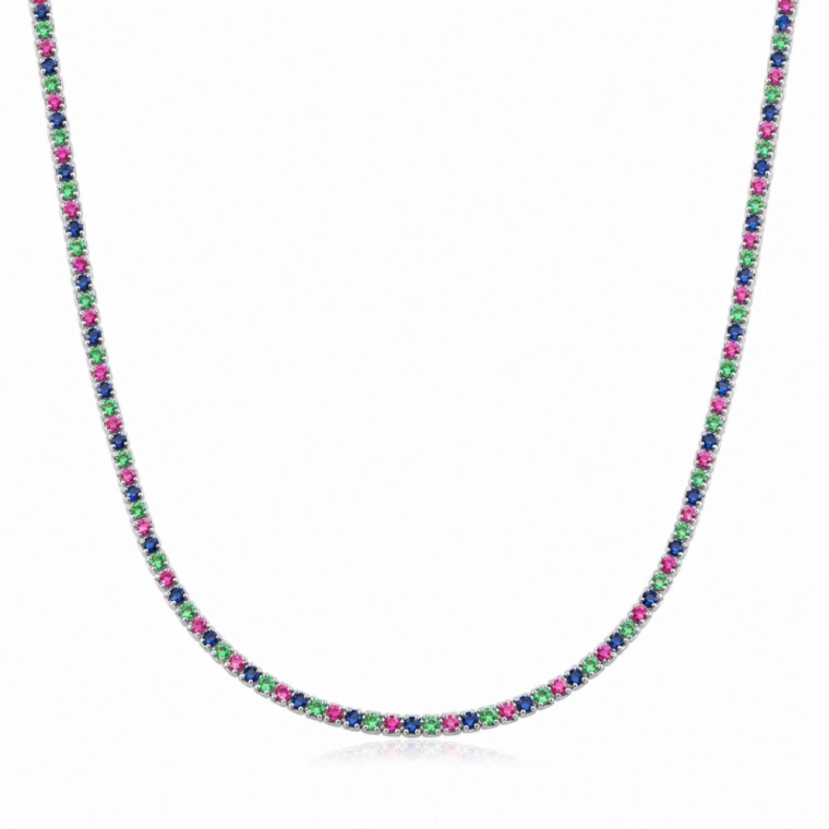Corrente Feminina de Prata 925 Riviera com 1,5mm Produto Corrente Feminina de Prata 925 Riviera com 1,5mm