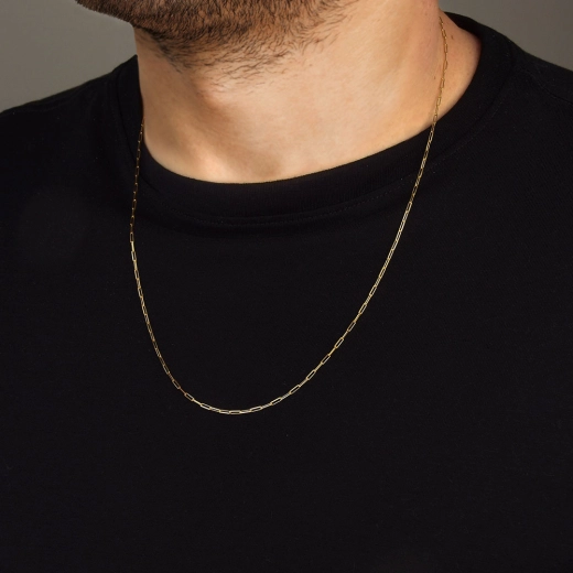 Corrente de ouro 18k masculina 60cm Cartier Longa grossa 3,4 gramas Produto Corrente de ouro 18k masculina 60cm Cartier Longa grossa 3,4 gramas