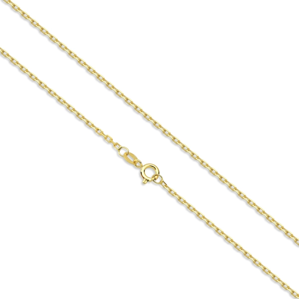 Produto Corrente Masculina de Ouro 18k Elo Cadeado com 60cm e 2,9g