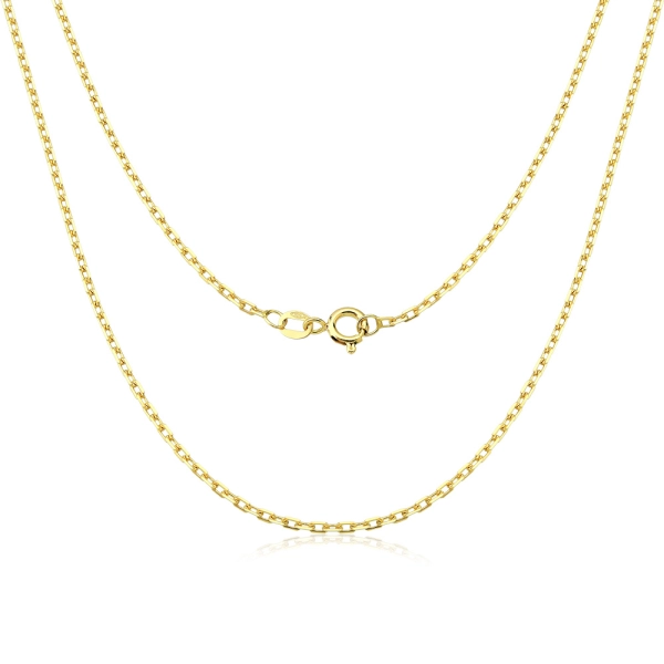 Produto Corrente Masculina de Ouro 18k Elo Cadeado com 60cm e 2,9g