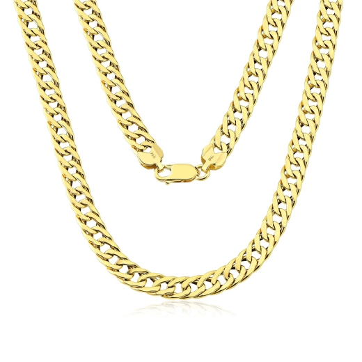 Produto Corrente de Ouro 18k Masculina Grumet Dupla 12 Gramas 5mm