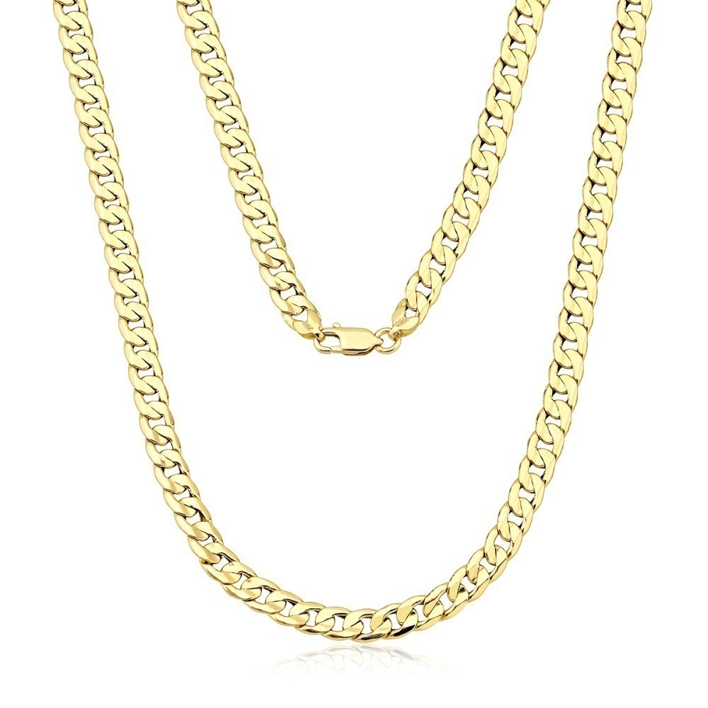 Produto Corrente Masculina de Ouro 18k Grumet com 60cm e 4mm
