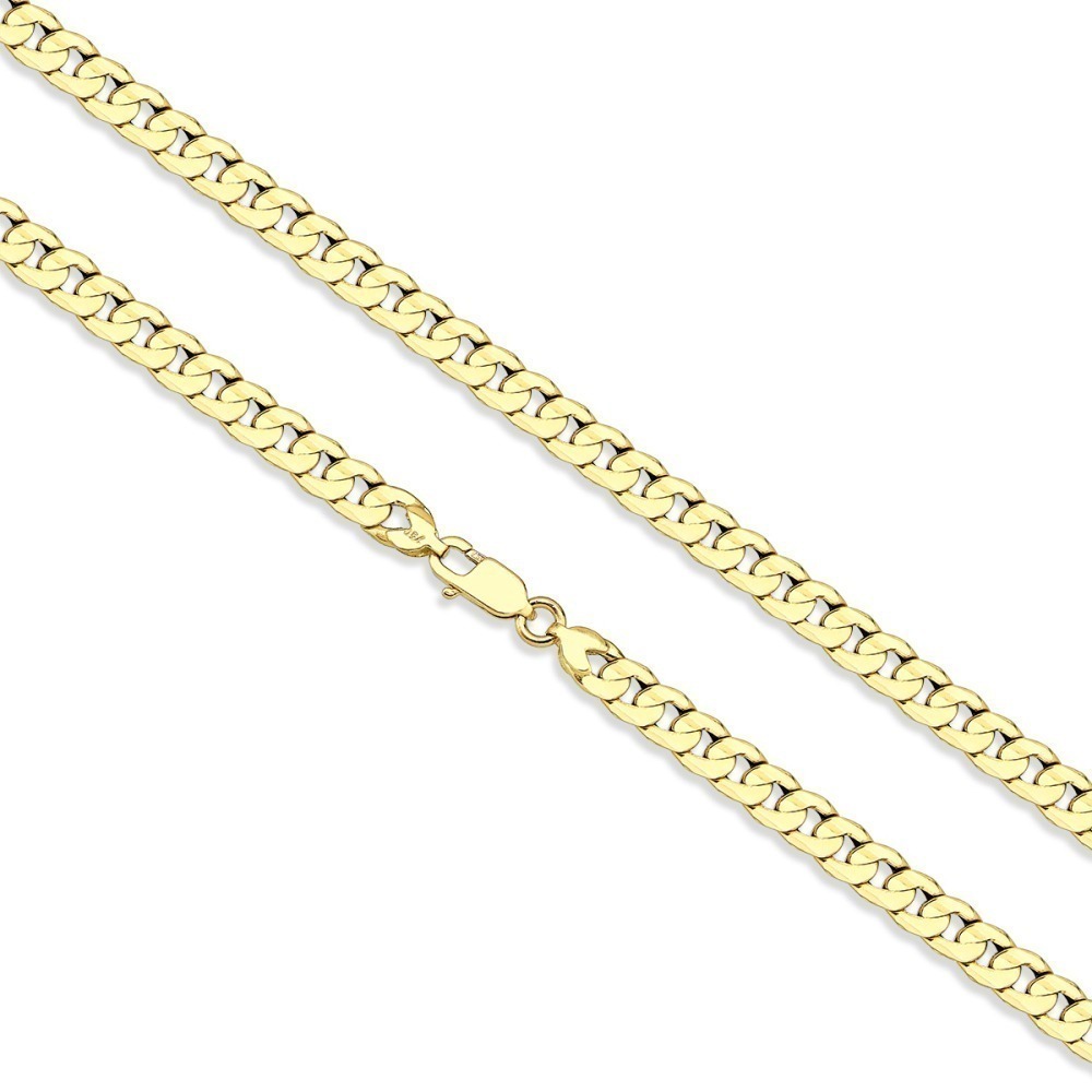 Produto Corrente Masculina de Ouro 18k Grumet com 60cm e 4mm