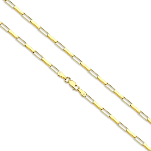Corrente de Ouro Masculina Elo Quadrado 60cm e 8 gramas Produto Corrente de Ouro Masculina Elo Quadrado 60cm e 8 gramas