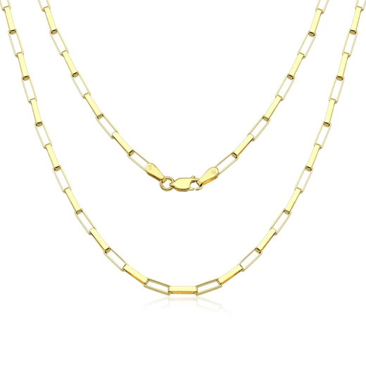 Corrente de Ouro Masculina Elo Quadrado 60cm e 8 gramas Produto Corrente de Ouro Masculina Elo Quadrado 60cm e 8 gramas