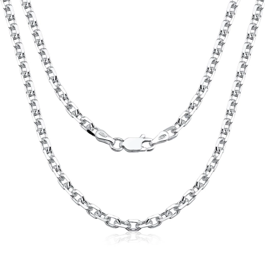 Corrente Masculina de Prata 925 Cartier Cadeado 60cm 3mm Produto Corrente Masculina de Prata 925 Cartier Cadeado 60cm 3mm