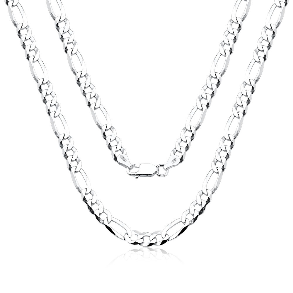 Corrente Masculina de Prata 925 Grumet 3x1 60cm com 7mm Produto Corrente Masculina de Prata 925 Grumet 3x1 60cm com 7mm