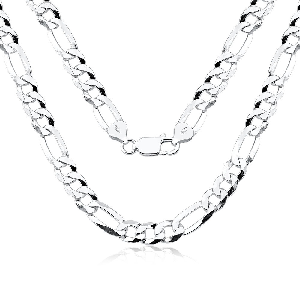 Corrente Masculina de Prata 925 Grumet 3x1 70cm 11mm Produto Corrente Masculina de Prata 925 Grumet 3x1 70cm 11mm