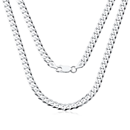 Corrente Grumet 5mm 60cm De Prata 925 Italiana Produto Corrente Grumet 5mm 60cm De Prata 925 Italiana
