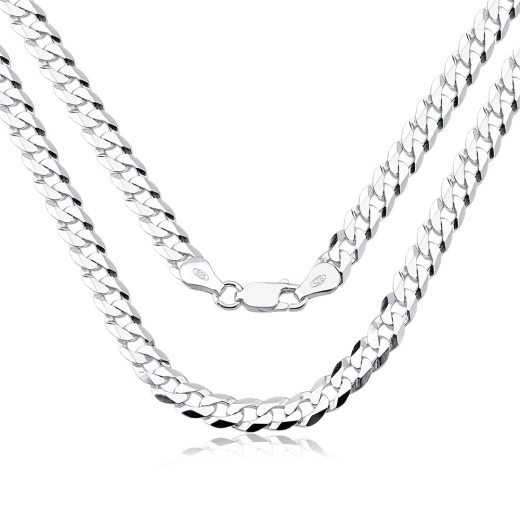 Corrente grumet 60cm 7mm prata 925 Produto Corrente grumet 60cm 7mm prata 925