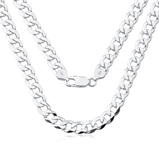 Corrente masculina de prata 925 grumet 60cm e 9mm Produto Corrente masculina de prata 925 grumet 60cm e 9mm