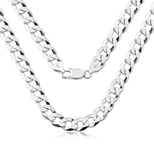 Produto Corrente Colar Prata 925 De Lei Grumet 70cm 12mm Cordão 1x1