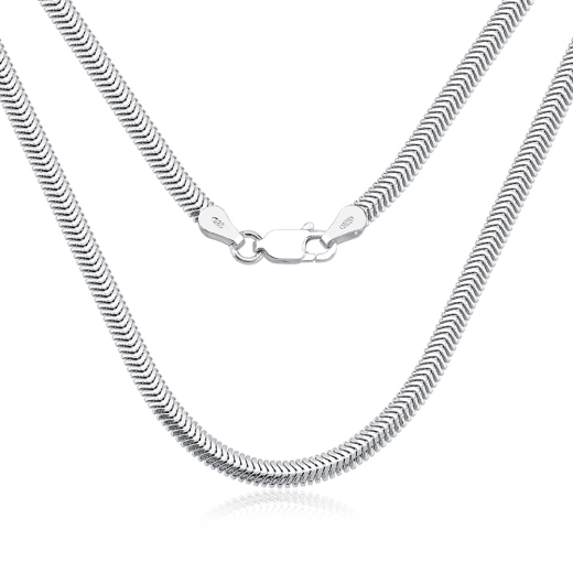 Produto Colar Feminino de Prata 925 Rabo de Rato Lacraia 40cm 3mm