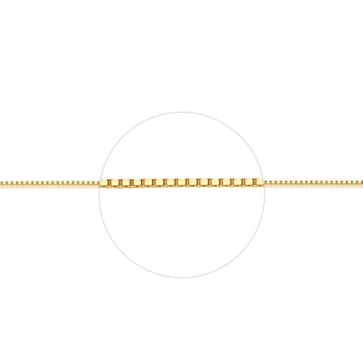 Corrente Feminina Ouro 18k - 750 Veneziana 50cm 0,5mm Produto Corrente Feminina Ouro 18k - 750 Veneziana 50cm 0,5mm
