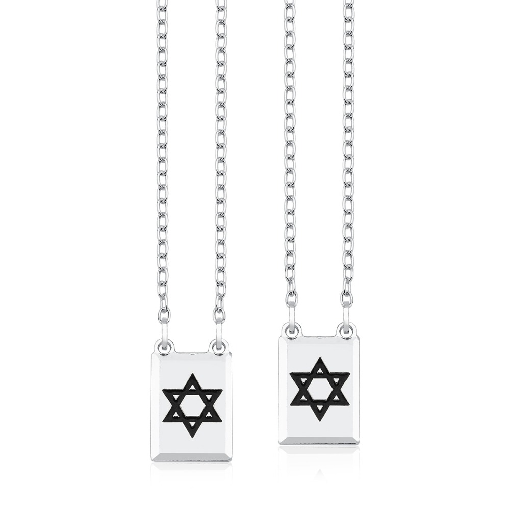 Produto Escapulário de Prata 925 Estrela de Davi