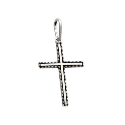 Pingente Cruz Envelhecida Prata 925 Produto Pingente Cruz Envelhecida Prata 925