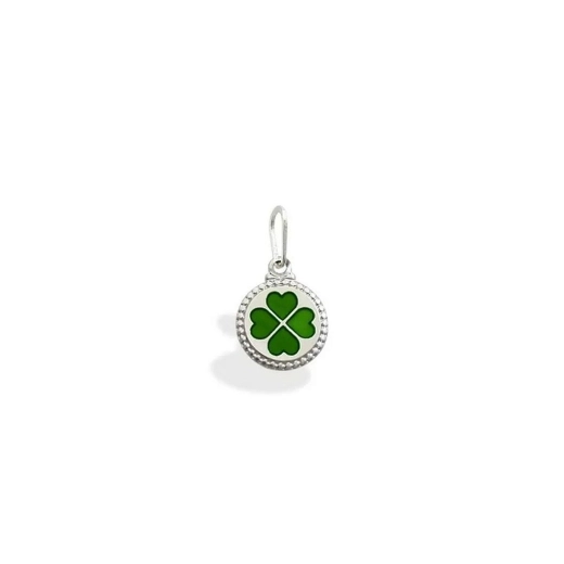 Pingente de Prata 925 Medalha Trevo de 4 folhas Produto Pingente de Prata 925 Medalha Trevo de 4 folhas