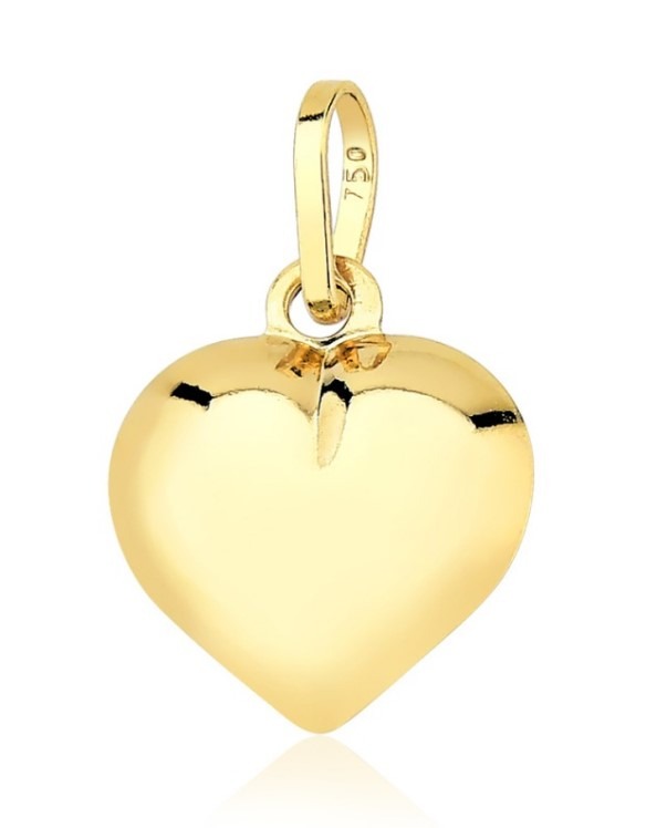 Pingente de Ouro 18k Coração Dupla Face Produto Pingente de Ouro 18k Coração Dupla Face