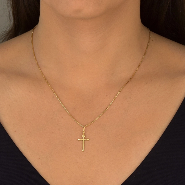 Produto Pingente de Ouro 18k Crucifixo com 1,9cm