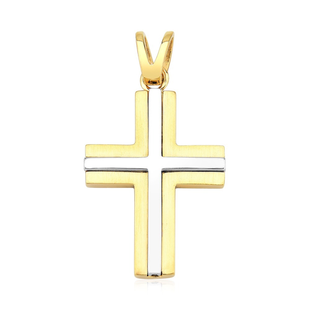 Produto Pingente de Ouro 18k Cruz com Diamante