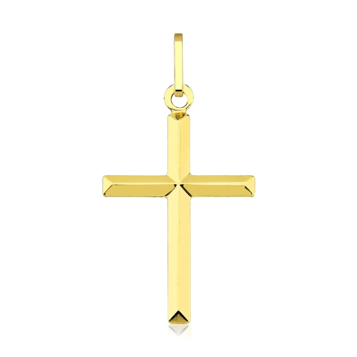 Produto Pingente de Ouro 18k Cruz Facetada