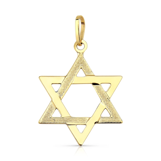 Produto Pingente de Ouro 18k Estrela de Davi