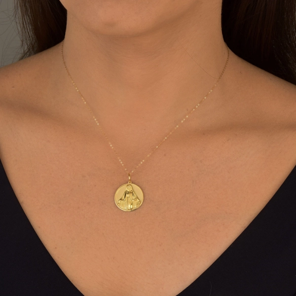 Produto Pingente de Ouro 18k Nossa Senhora das Graças